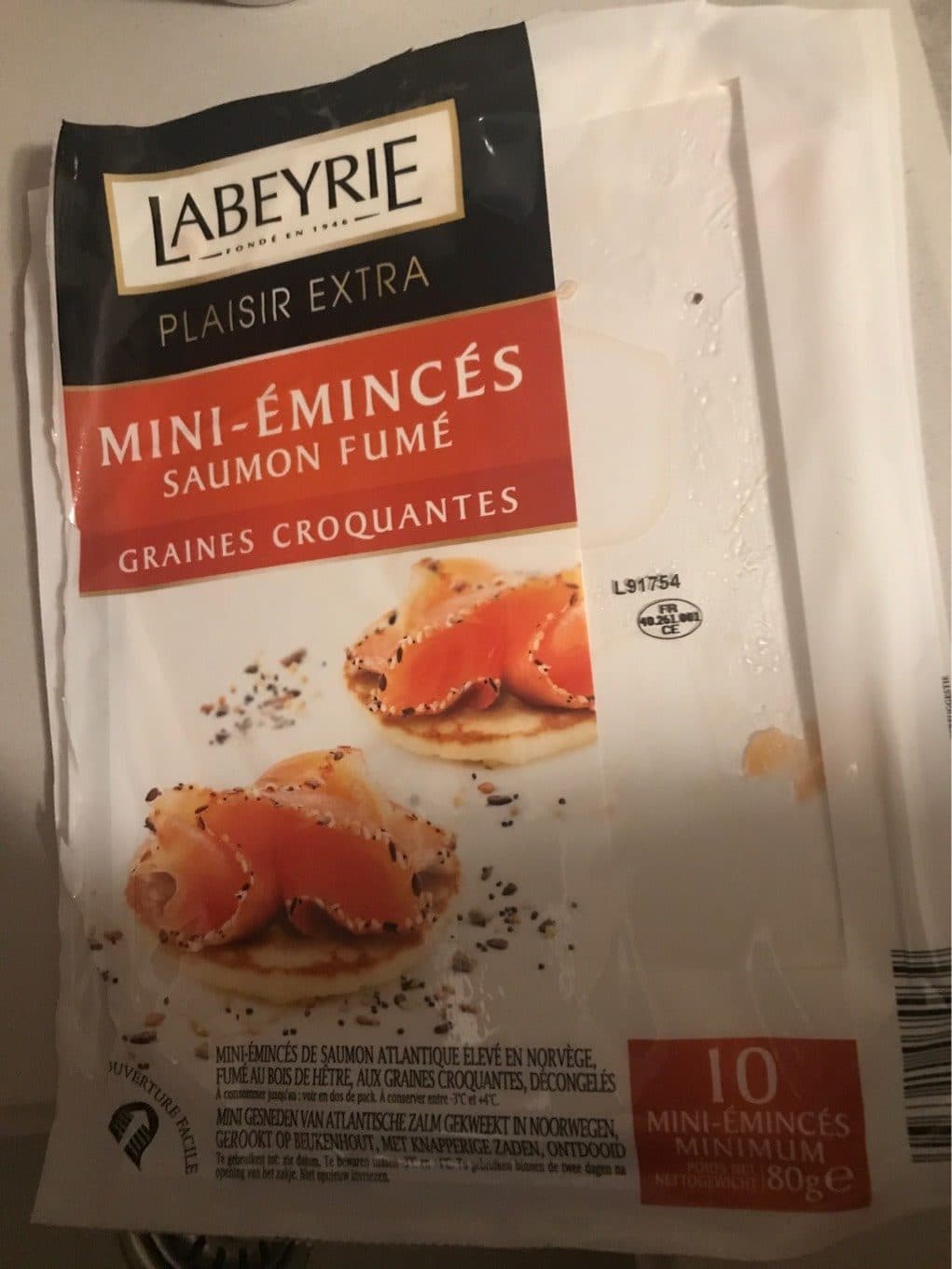 Labeyrie Emince saumon fume packshot