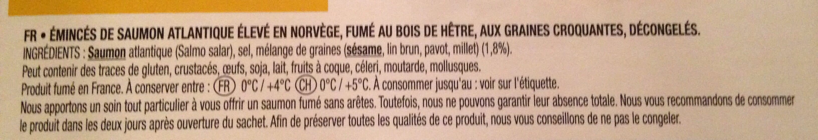 Labeyrie Saumon fumé aux graines croquantes packshot