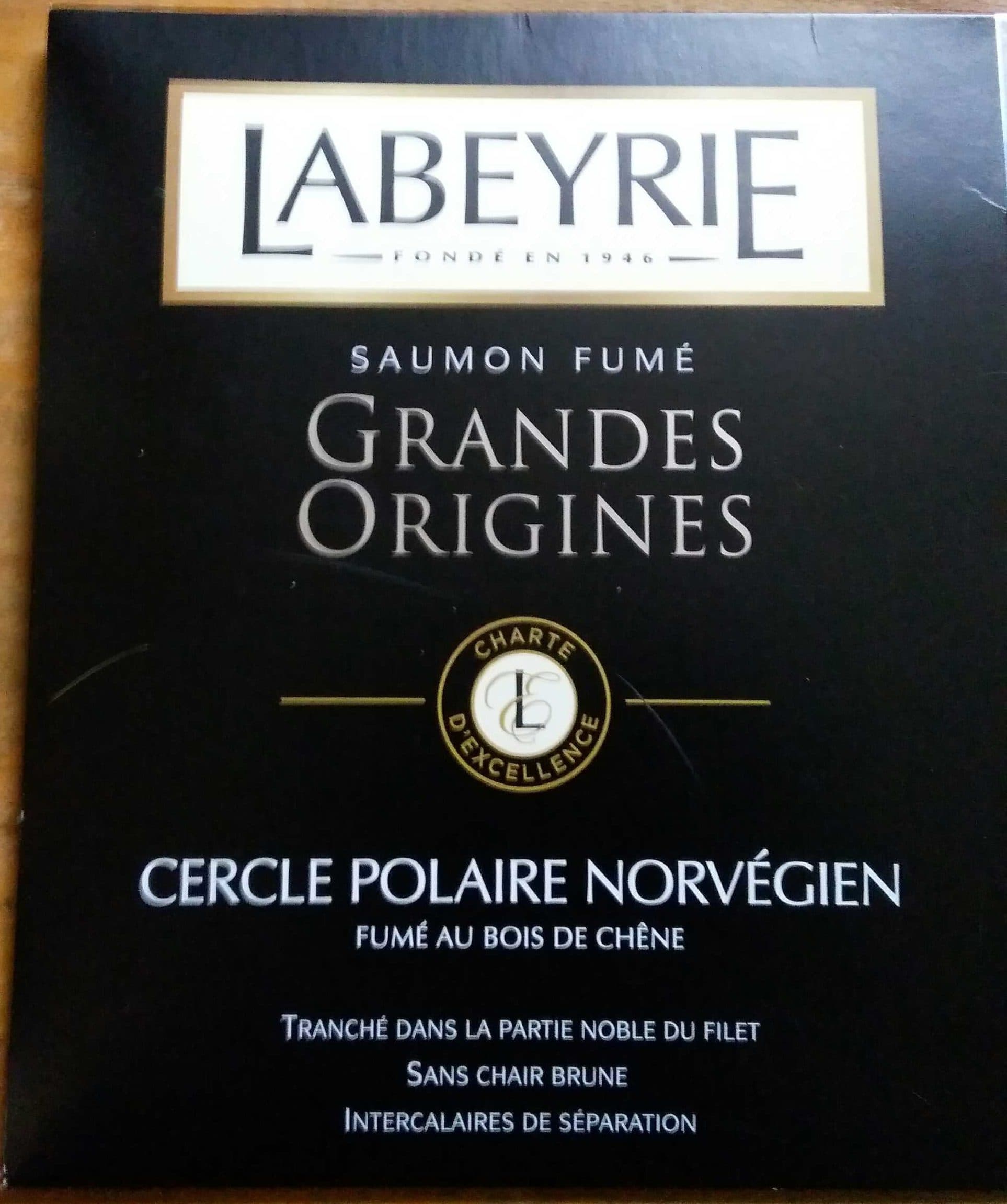 Labeyrie Saumon fumé Grandes Origines packshot