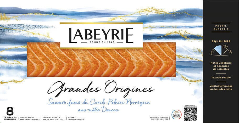 Labeyrie Saumon de Norvège fumé au bois de chêne packshot