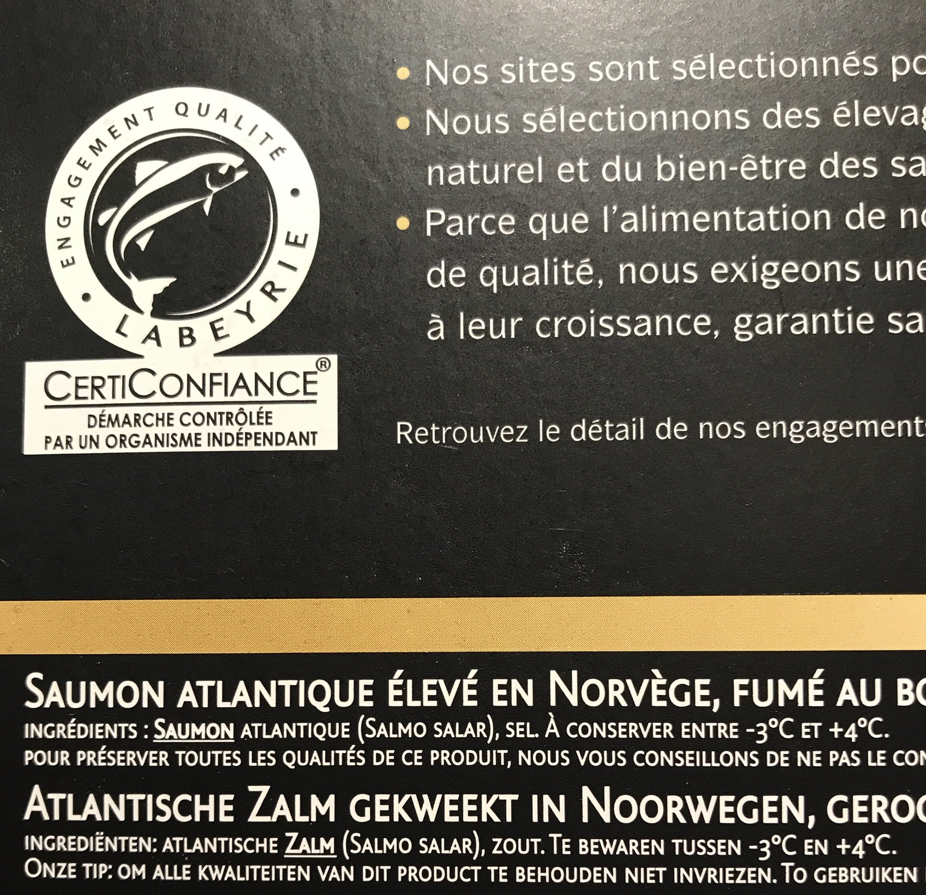 Labeyrie Saumon Fumé Norvège packshot