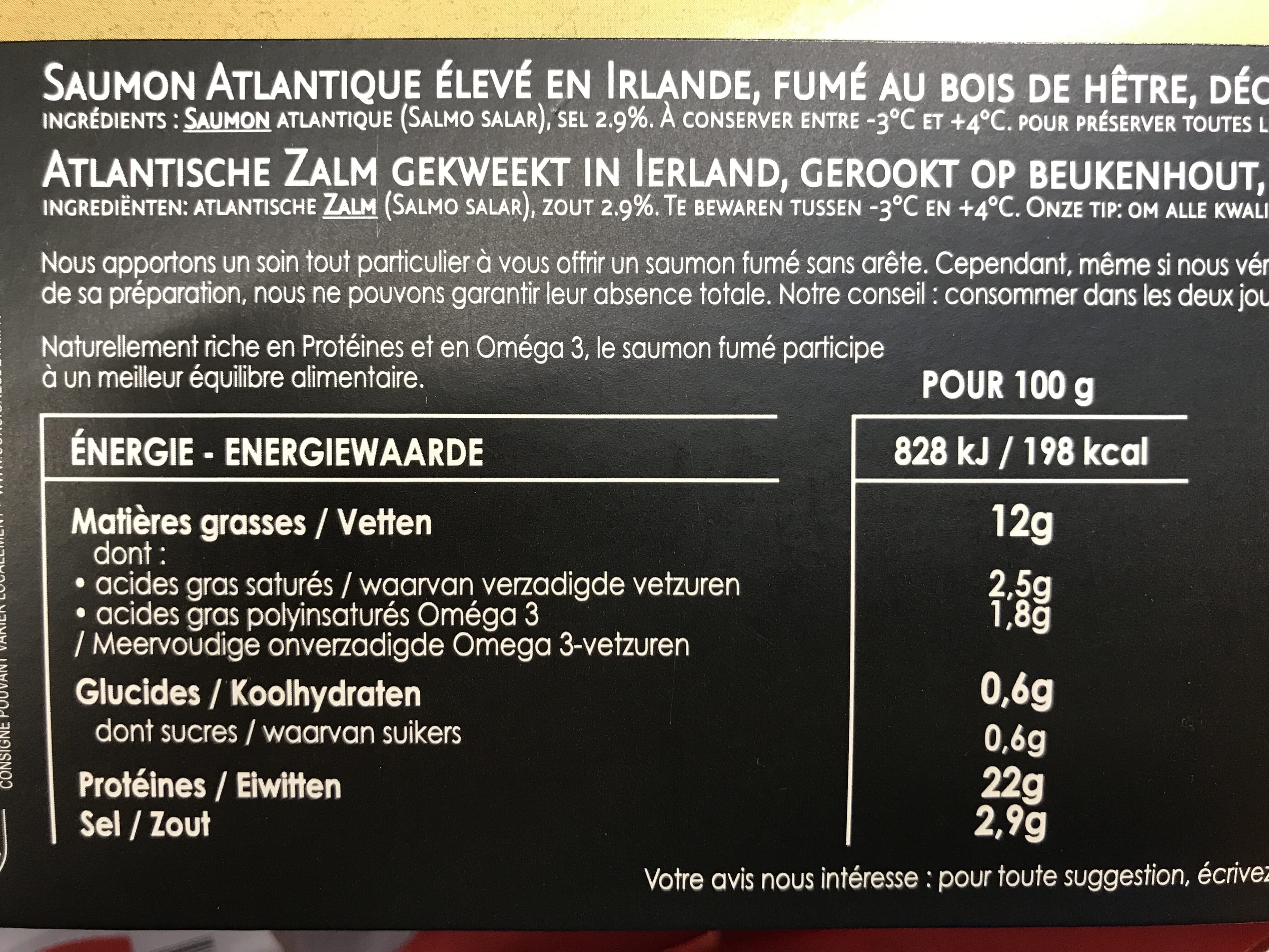 Labeyrie Saumon fumé L'Irlande Labeyrie packshot