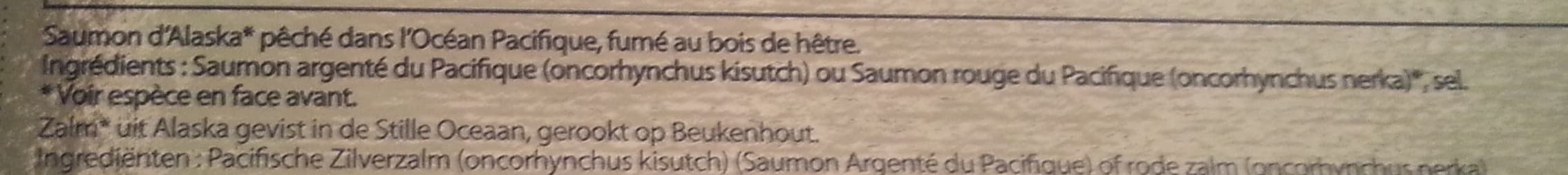 Labeyrie Saumon fumé sauvage d'Alaska, ferme et intense packshot