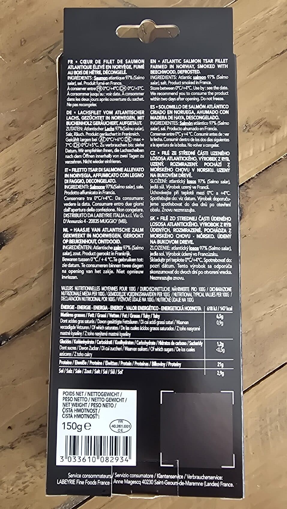 Labeyrie Tsar Fillet Räucherlachs packshot