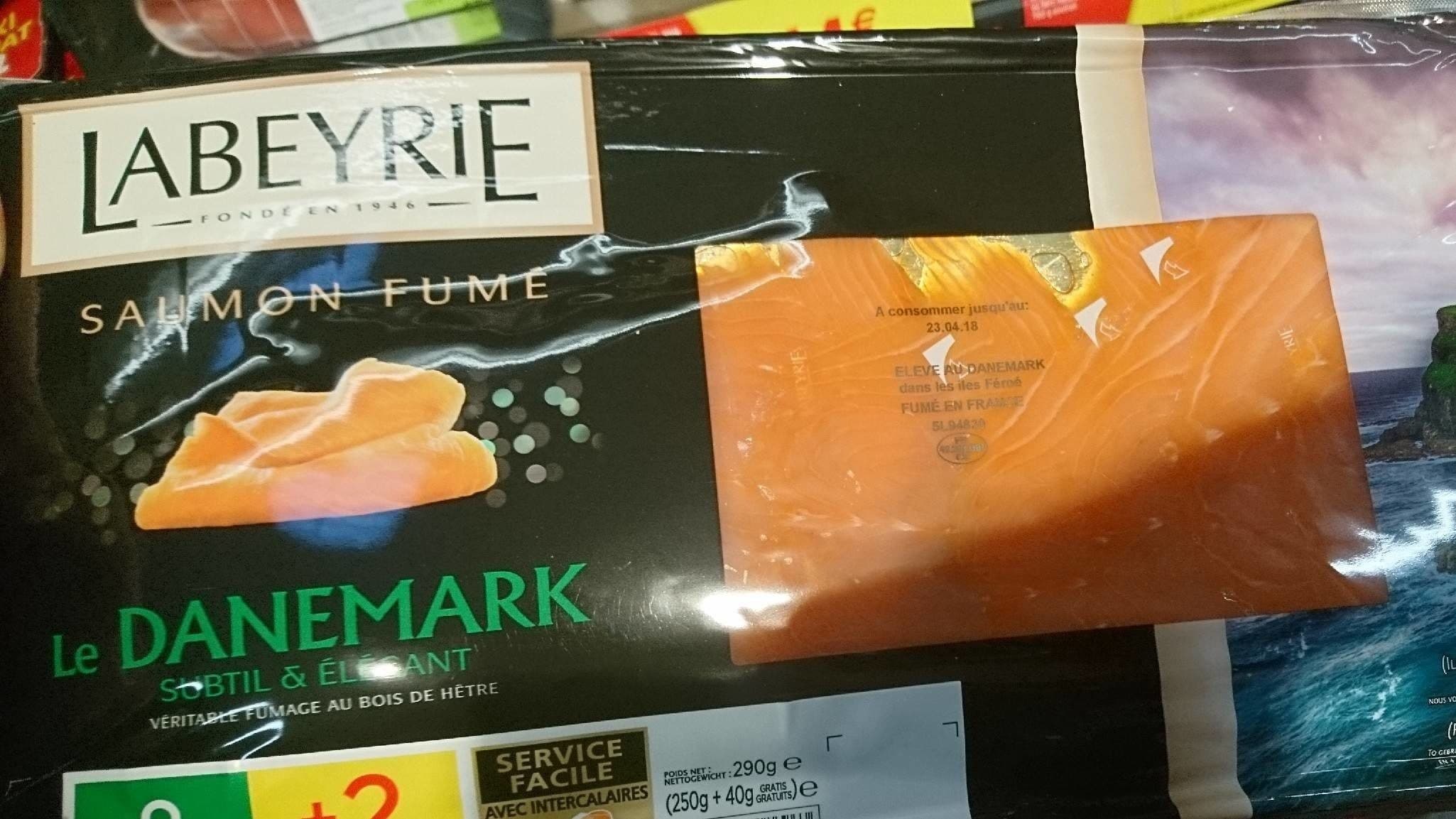 Labeyrie Saumon fumé Le Danemark packshot