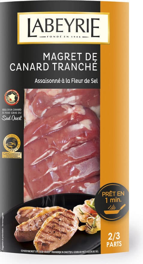 Labeyrie Magret de canard tranche Sud-Ouest fleur de sel packshot
