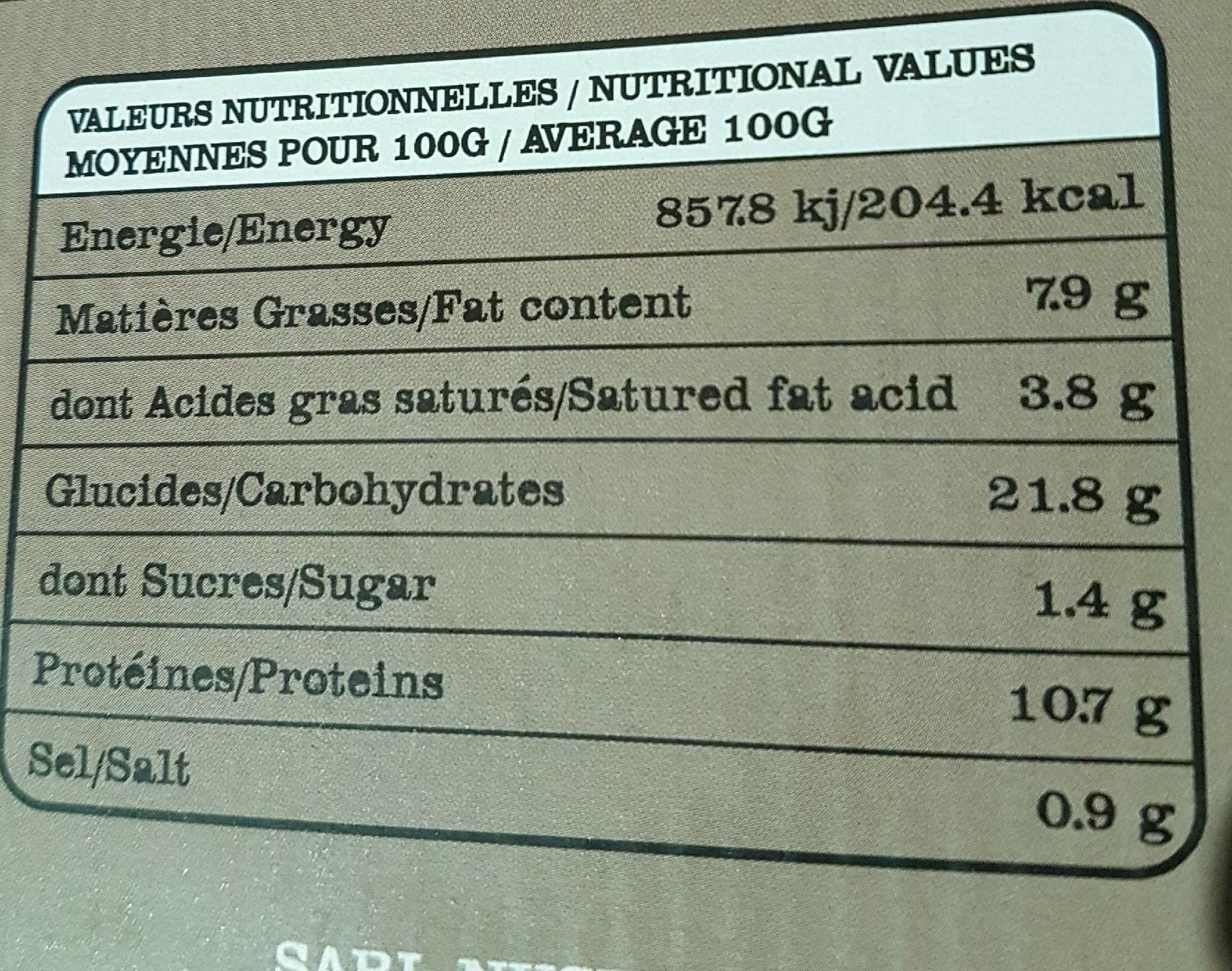 e pizze nustrale reine persillée packshot