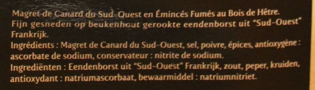Labeyrie Magret de canard fumé du Sud-Ouest en émincés fumage en bois de hêtre packshot
