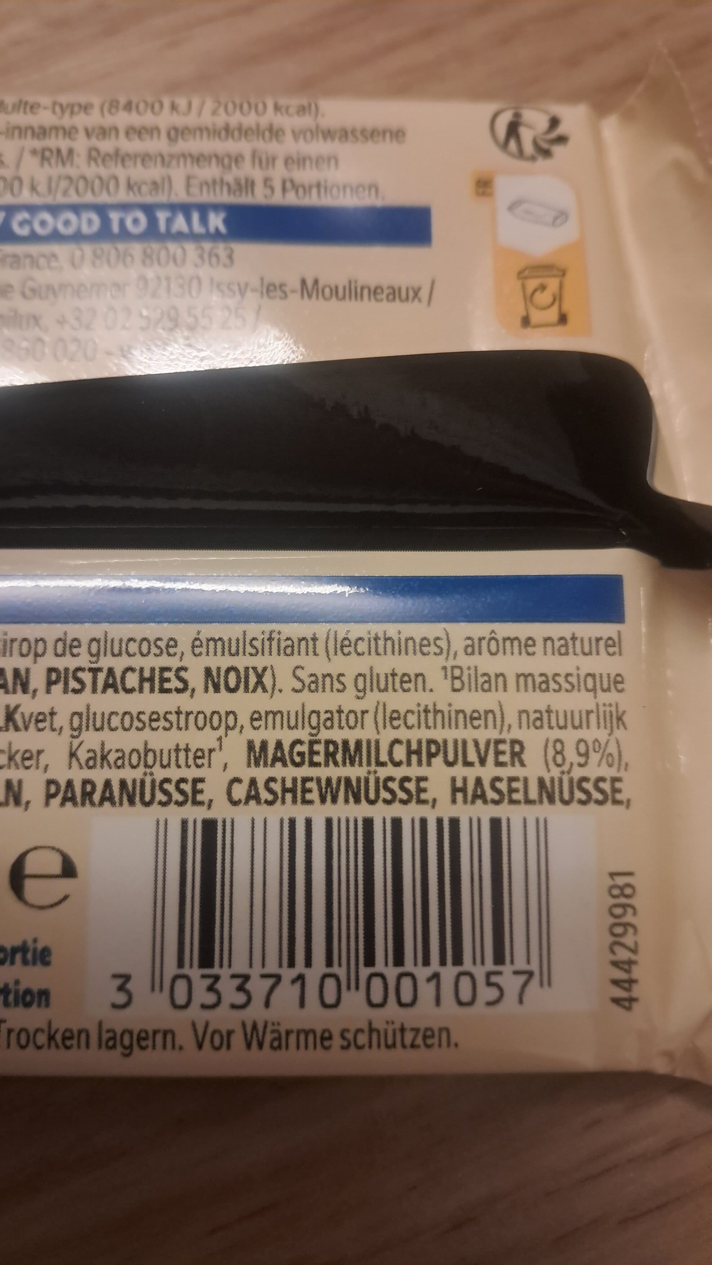 Nestlé GALAK Chocolat Blanc packshot