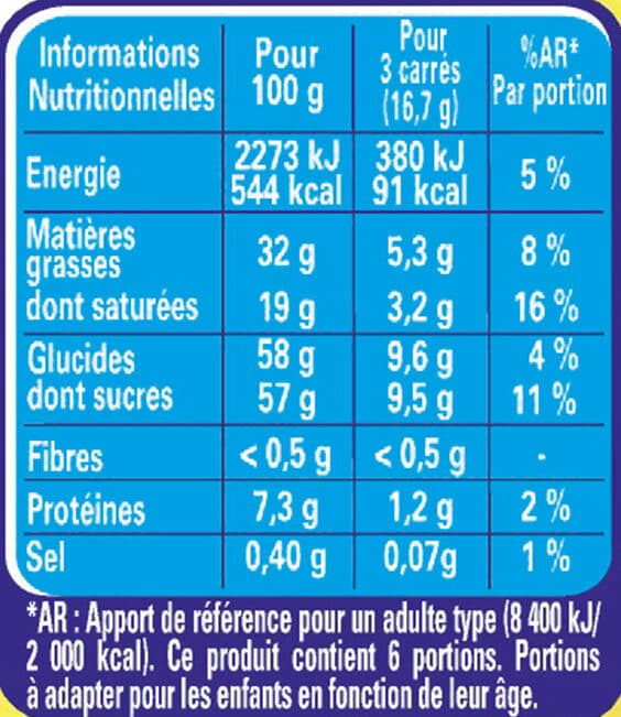Nestlé GALAK Chocolat Blanc packshot