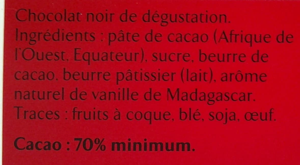 Nestlé Grand Chocolat noir Intense 70% packshot
