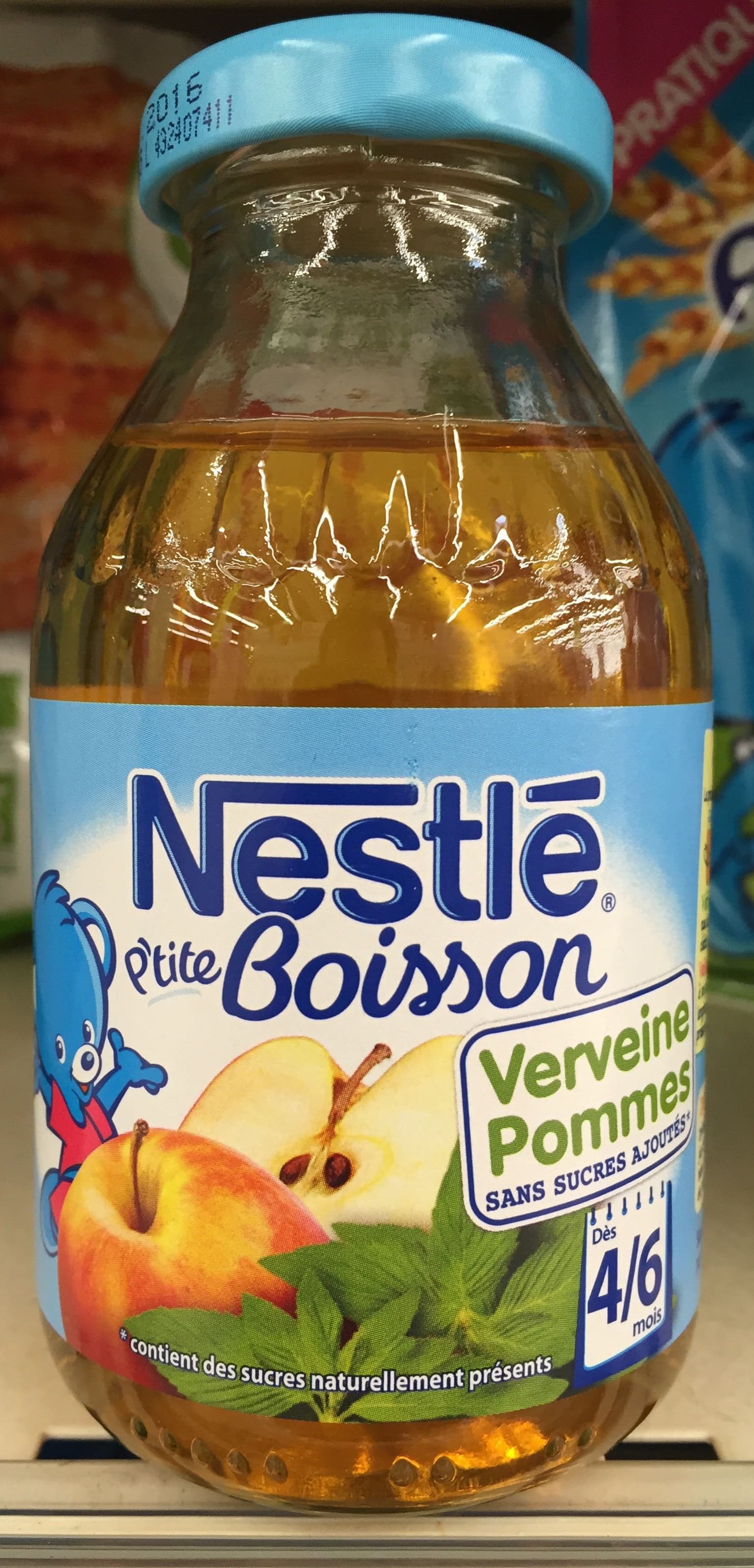 Nestlé P'tite Boisson Verveine Pommes packshot