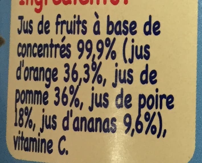 Nestlé NESTLE P'TITE BOISSON - Cocktail de Fruits - 500ml - Dès 8 mois packshot