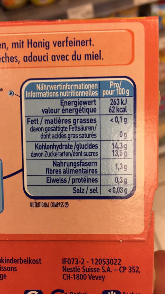 Nestle Baby Fruit pomme pêche packshot
