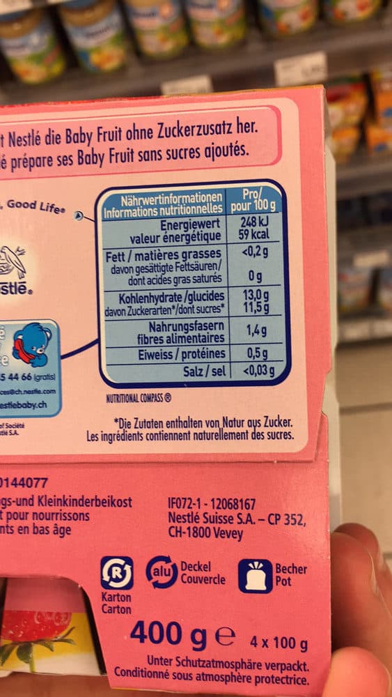 Nestle Baby Fruit pomme banane fraise packshot