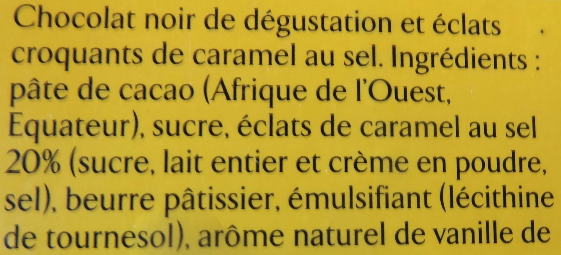 Nestlé Grand Chocolat, éclat caramel pointe de sel packshot
