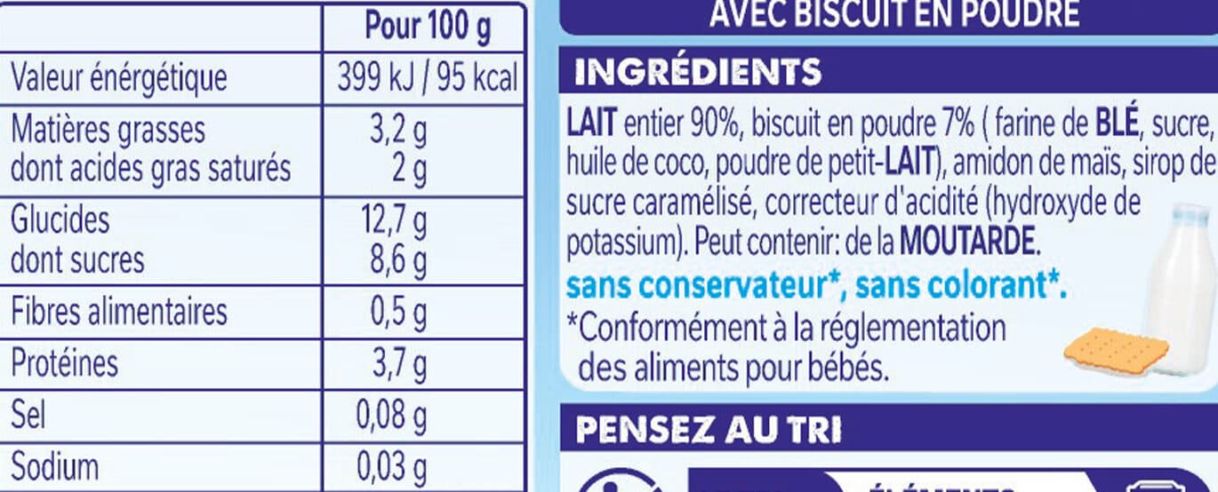 Nestlé NESTLE P'TIT GOURMAND Biscuit - 4 x 100g - Dès 6 mois packshot
