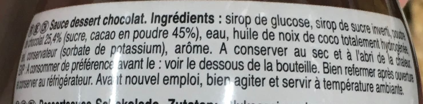 Nestlé Sauce Dessert Chocolat nappage à froid NESTLÉ Docello Bouteille de 1 kg packshot