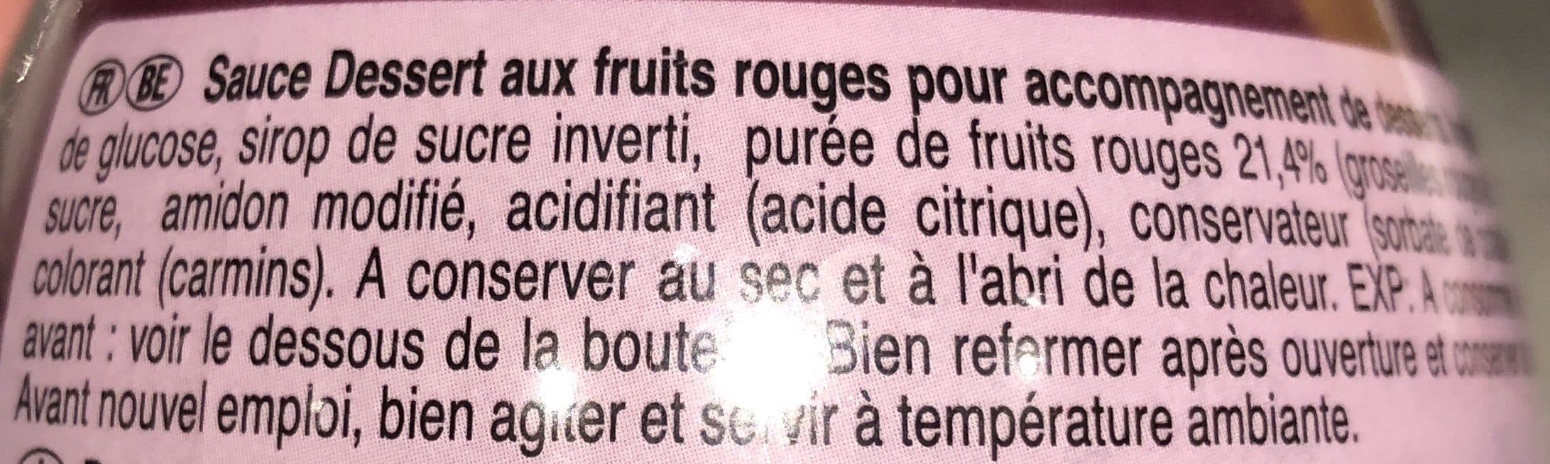 Nestlé Sauce Dessert Fruits RougesNESTLÉ Docello Bouteille de 1 kg packshot