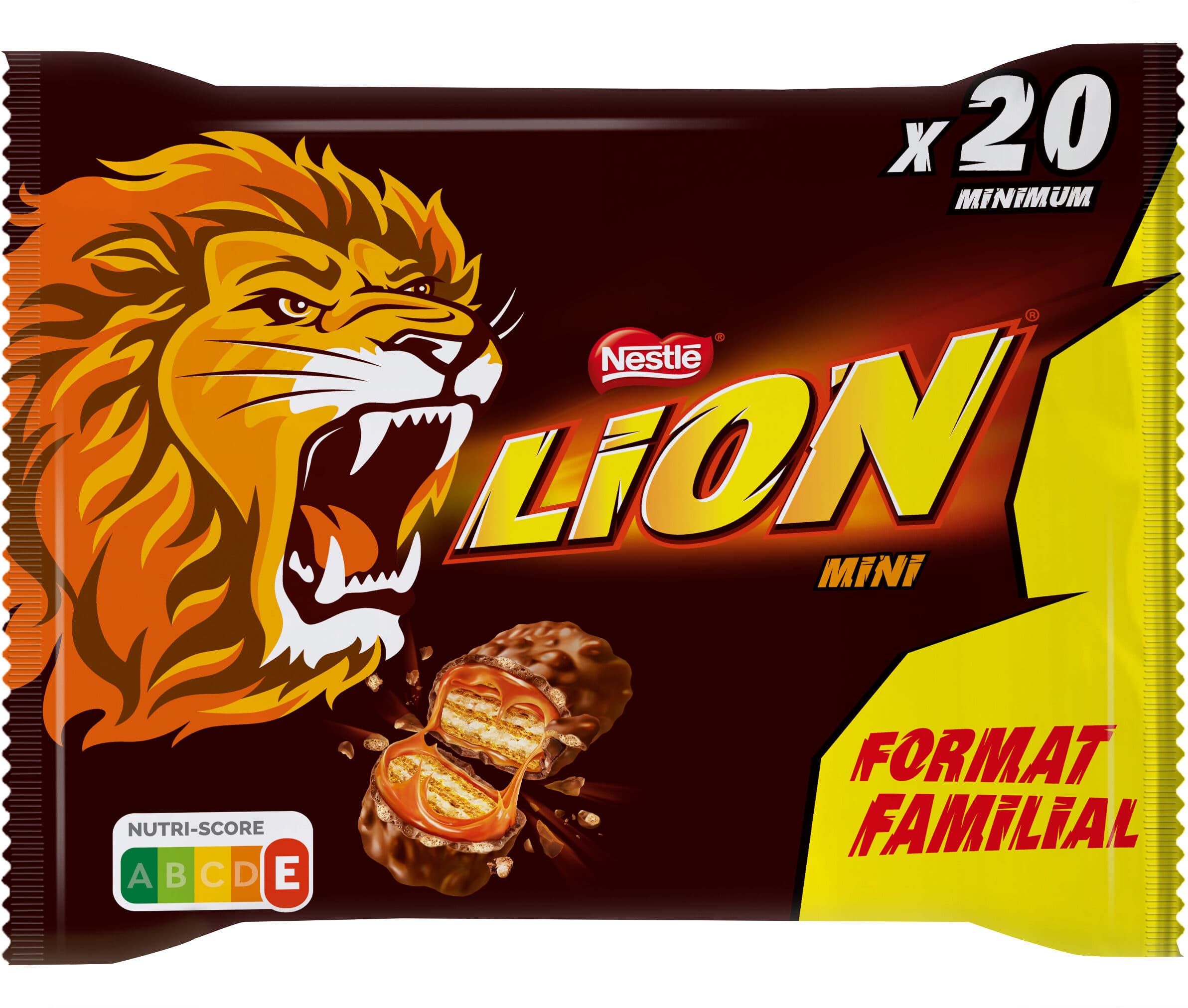 Nestlé LION MINI Barres chocolatées - sachet 385g packshot