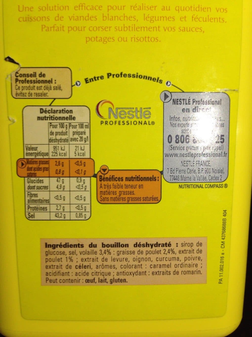 Maggi Bouillon de Volaille MAGGI - Boîte de 1,4 kg pour 70 L packshot