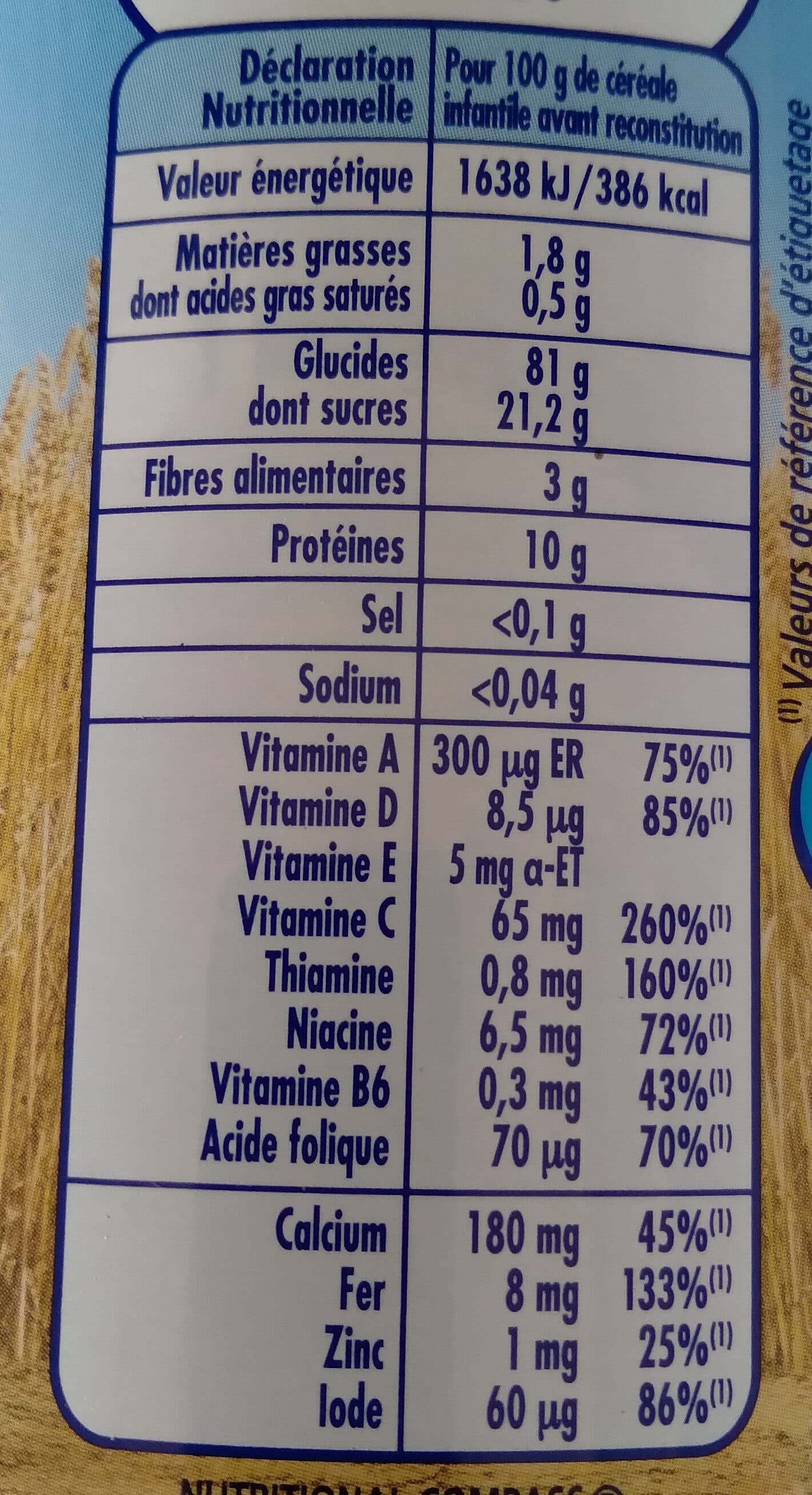 Nestlé NESTLE P'TITE CEREALE 5 Céréales - Boîte 400g - Dès 6 mois packshot