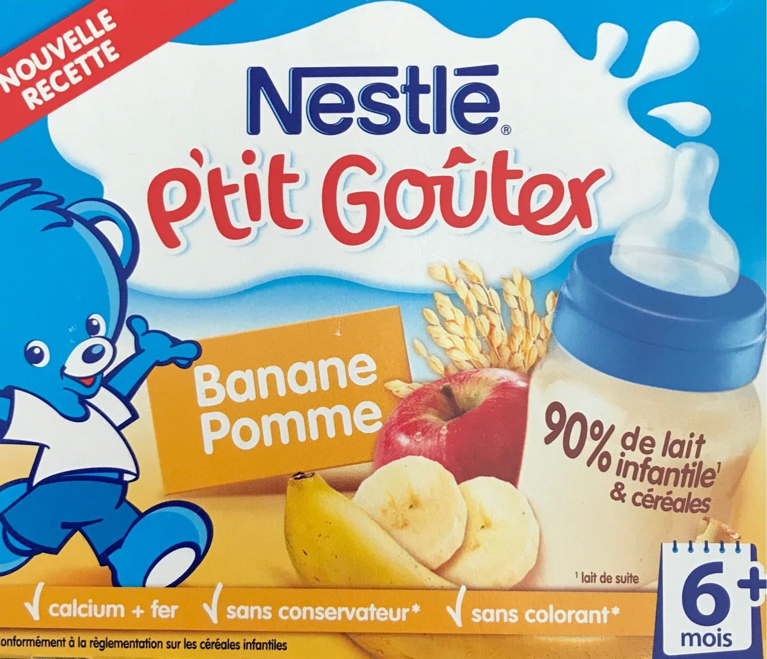 Nestlé Goûter Lacté Pomme Banane packshot