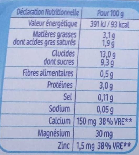 Nestlé P'tit Gourmand saveur Vanille packshot