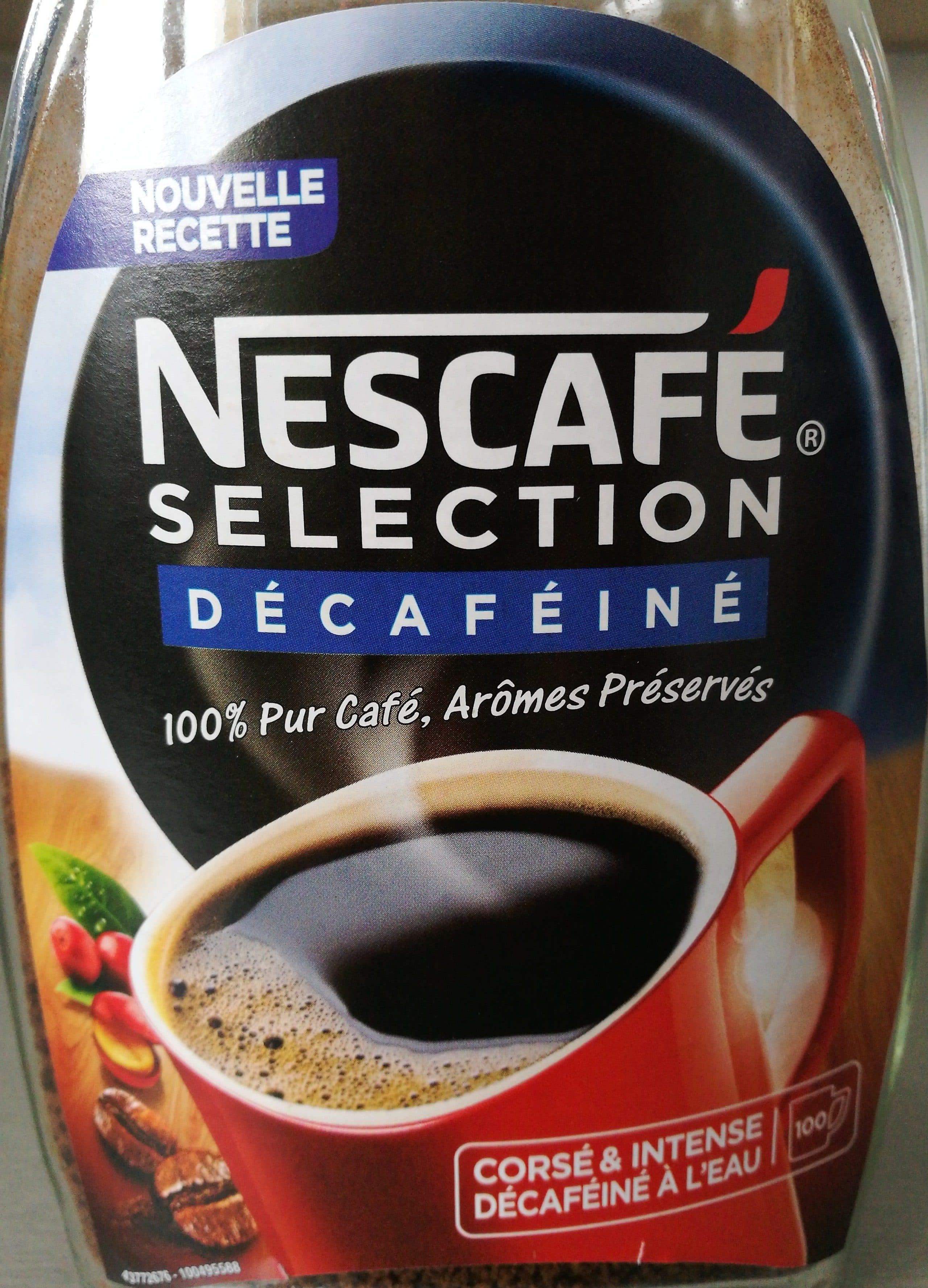 Nescafé Nescafé Selection décaféiné café soluble packshot