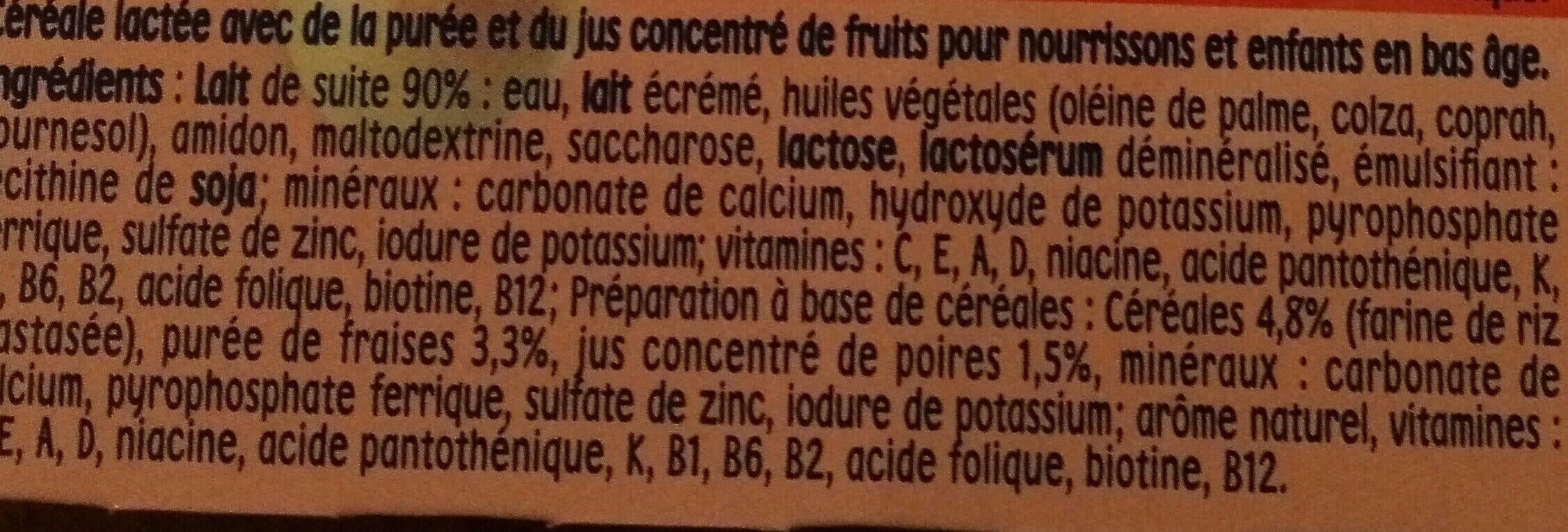 Nestlé P'tit goûter Poire / Fraise packshot