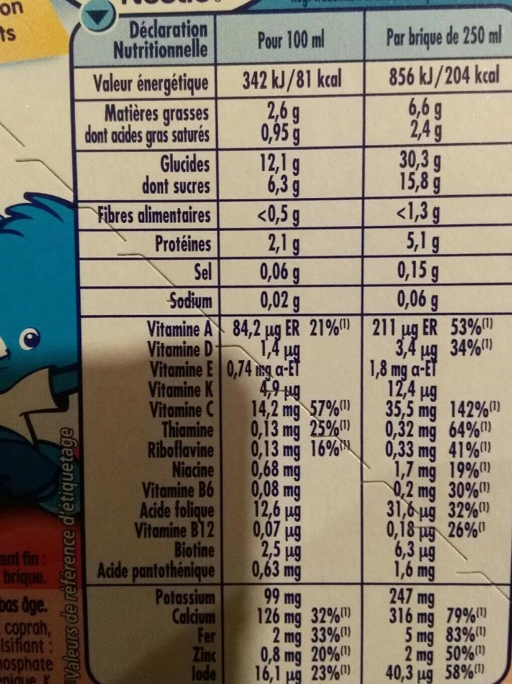 Nestlé P'tit goûter Poire / Fraise packshot