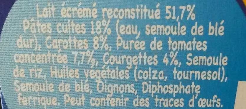 Nestlé P'tit souper tomates pâtes courgettes packshot