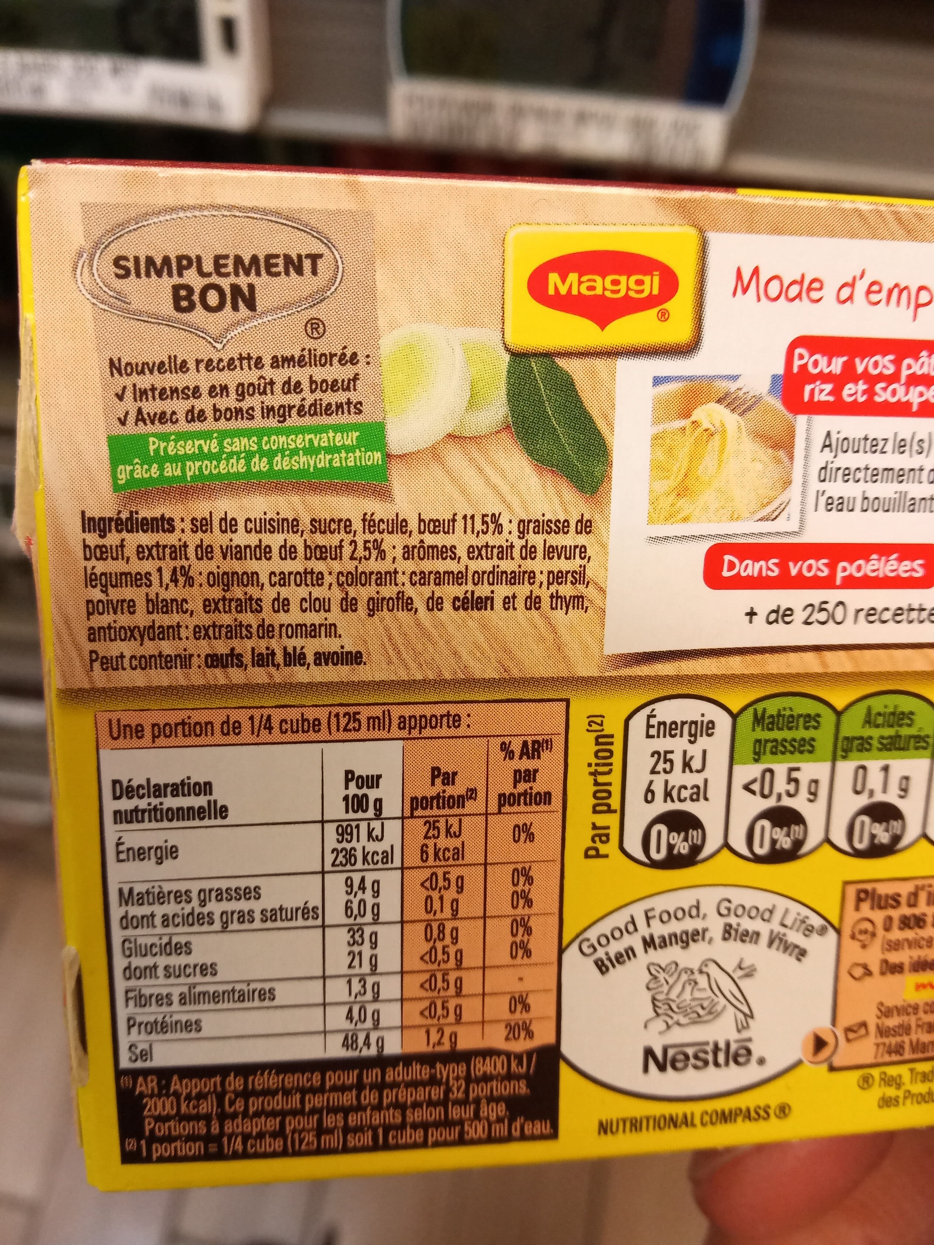 Nestlé MAGGI Bouillon KUB Pot-au-feu 80g packshot