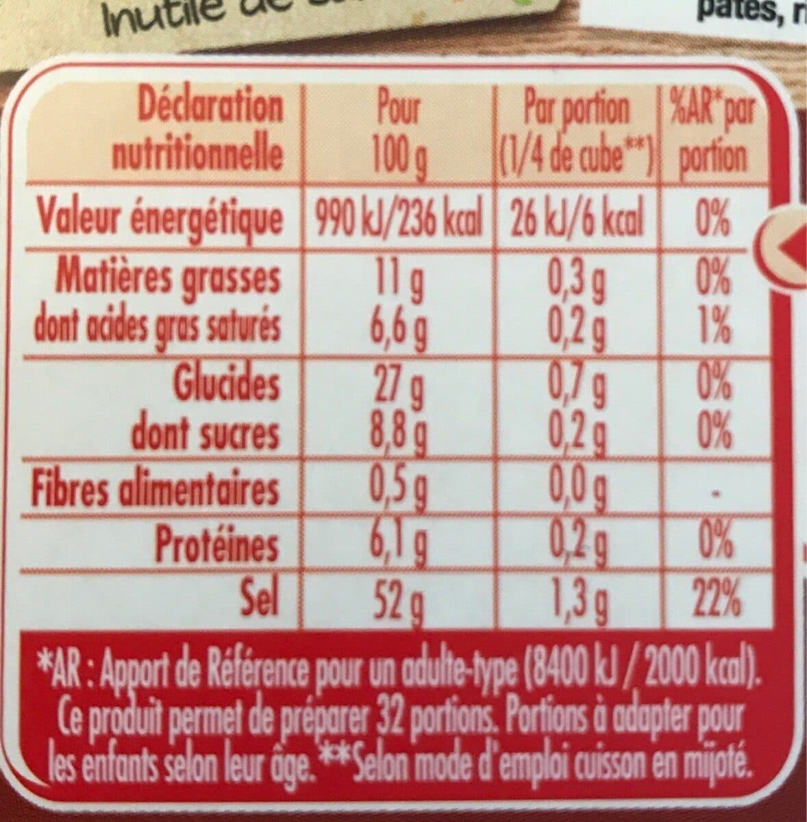 Nestlé MAGGI Bouillon KUB Pot-au-feu 80g packshot
