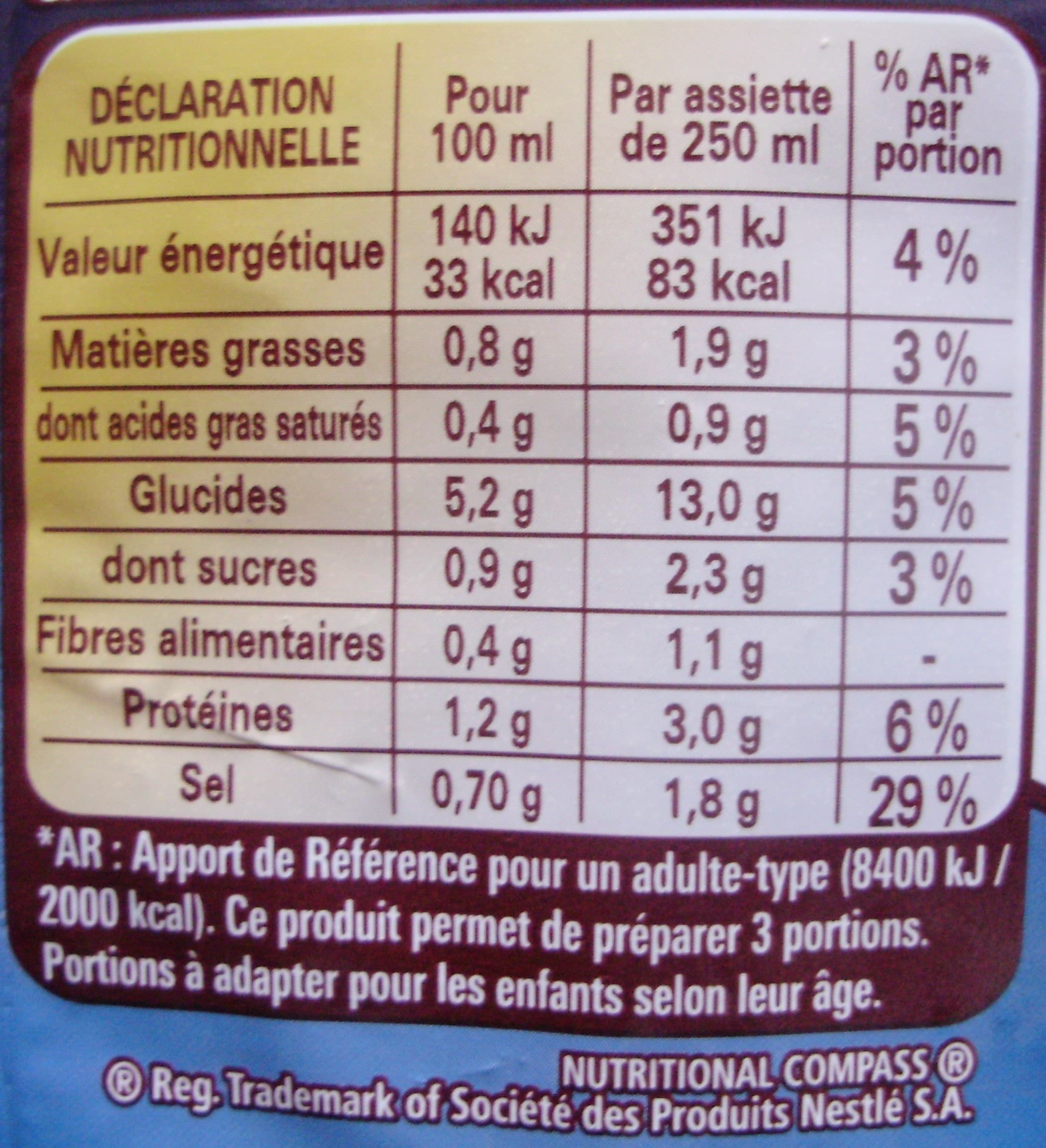 Nestlé Soupe de Raviolis à la Pékinoise packshot