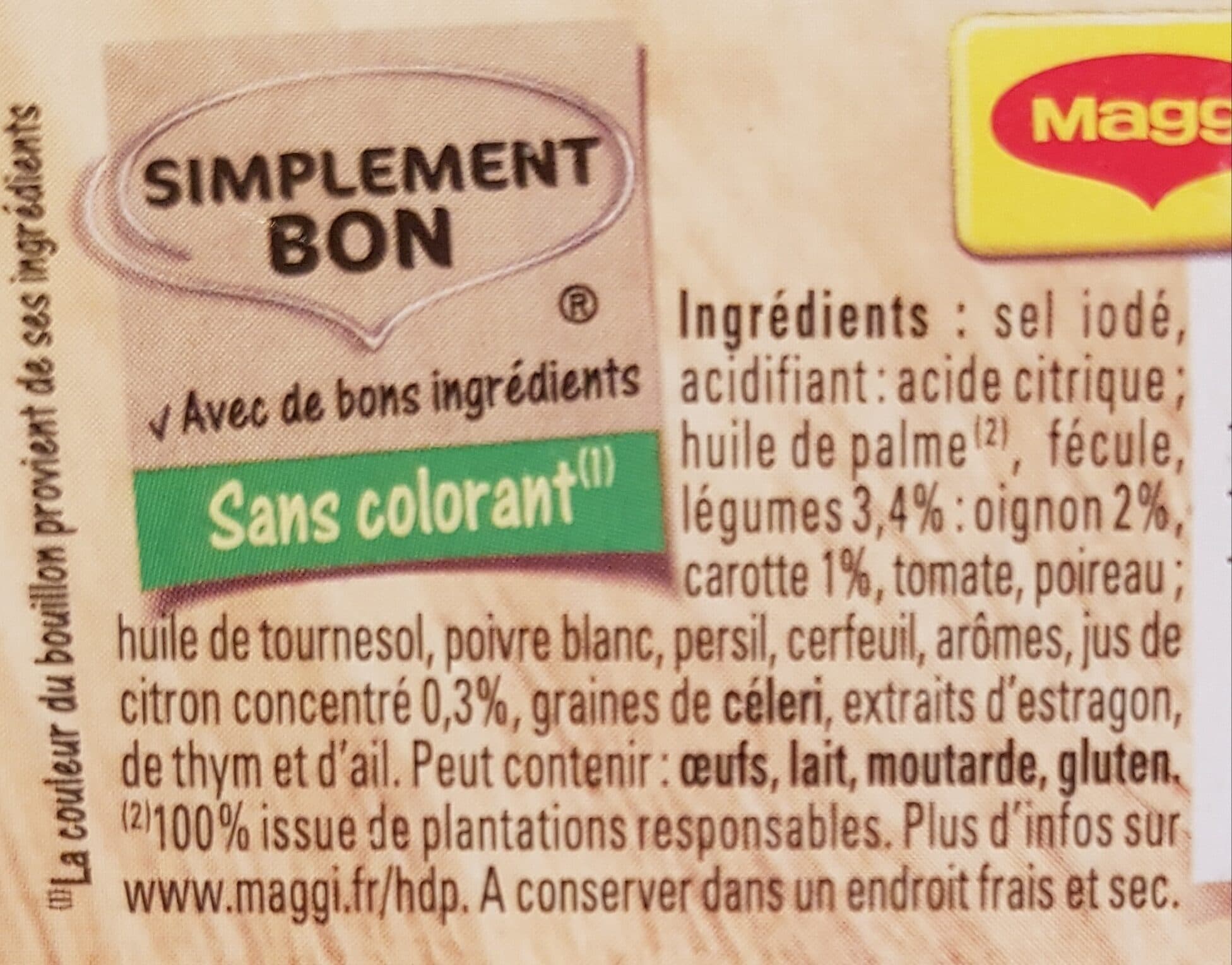 Nestlé MAGGI Court Bouillon Citron et Fines Herbes 8 tablettes, 89,6g packshot