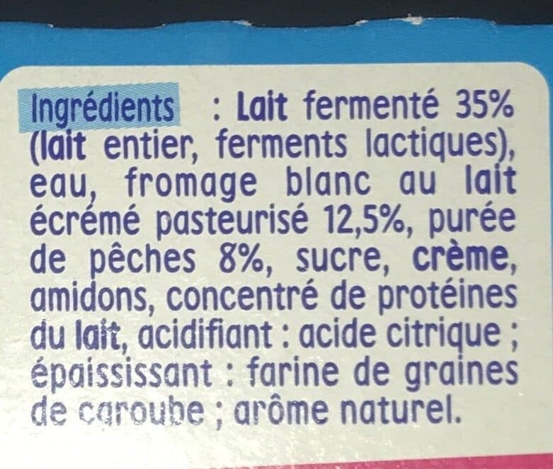 Nestlé NESTLÉ P'TIT ONCTUEUX au Fromage Blanc Pêche - 4 x 100g - Dès 6 mois packshot