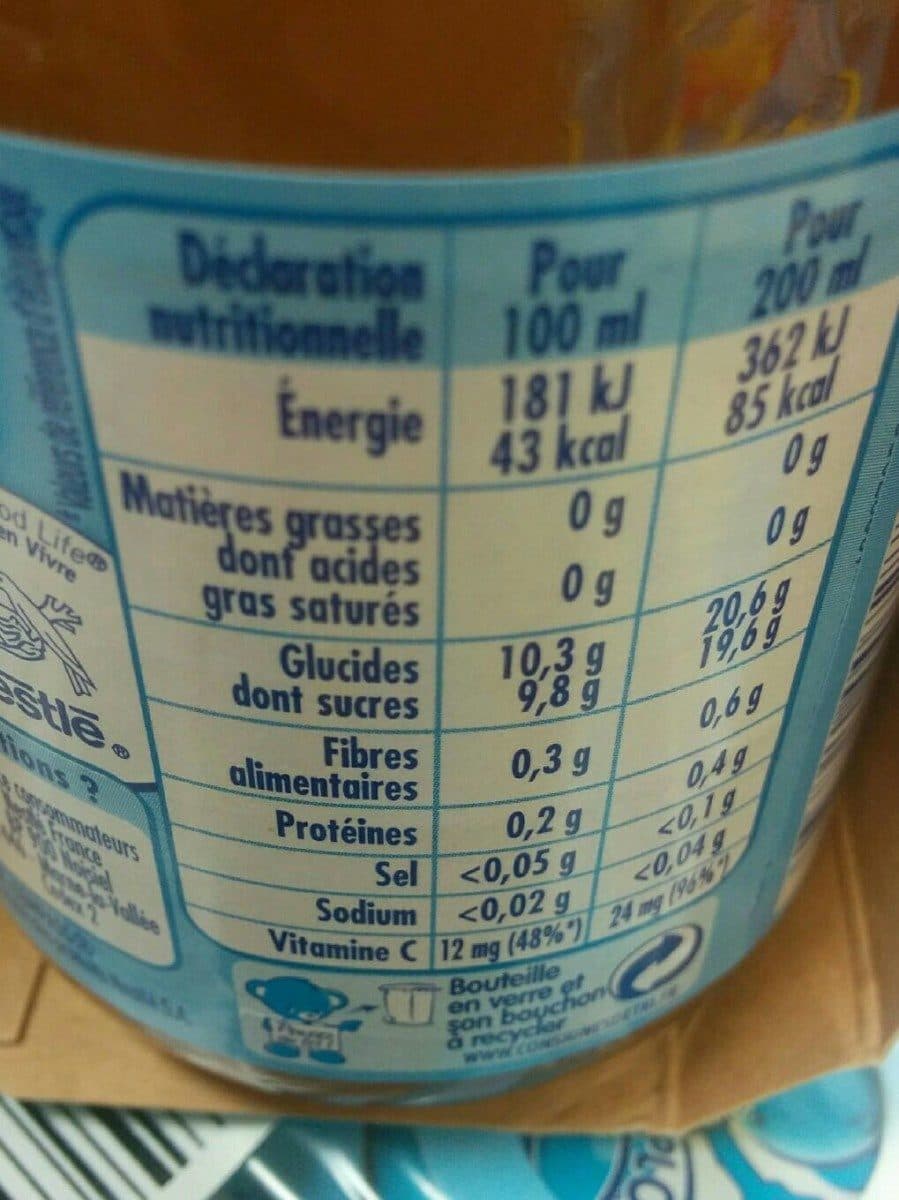 Nestlé Jus de fruits pommes peches packshot