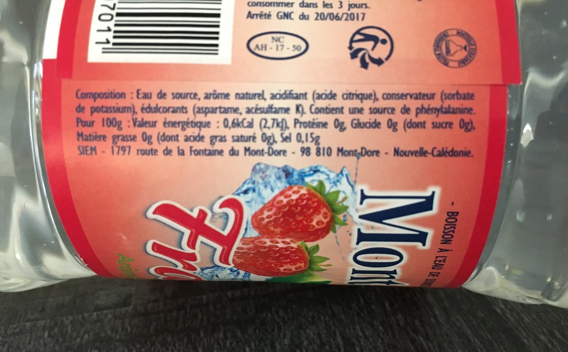 Open Food Facts Mont-Dore Fraise packshot
