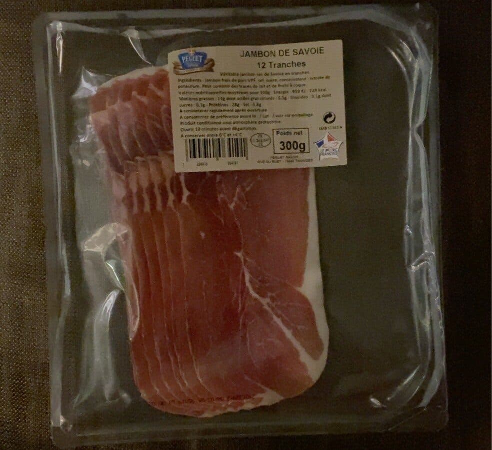 Peguet Jambon de Savoie VPF 12 tranches packshot