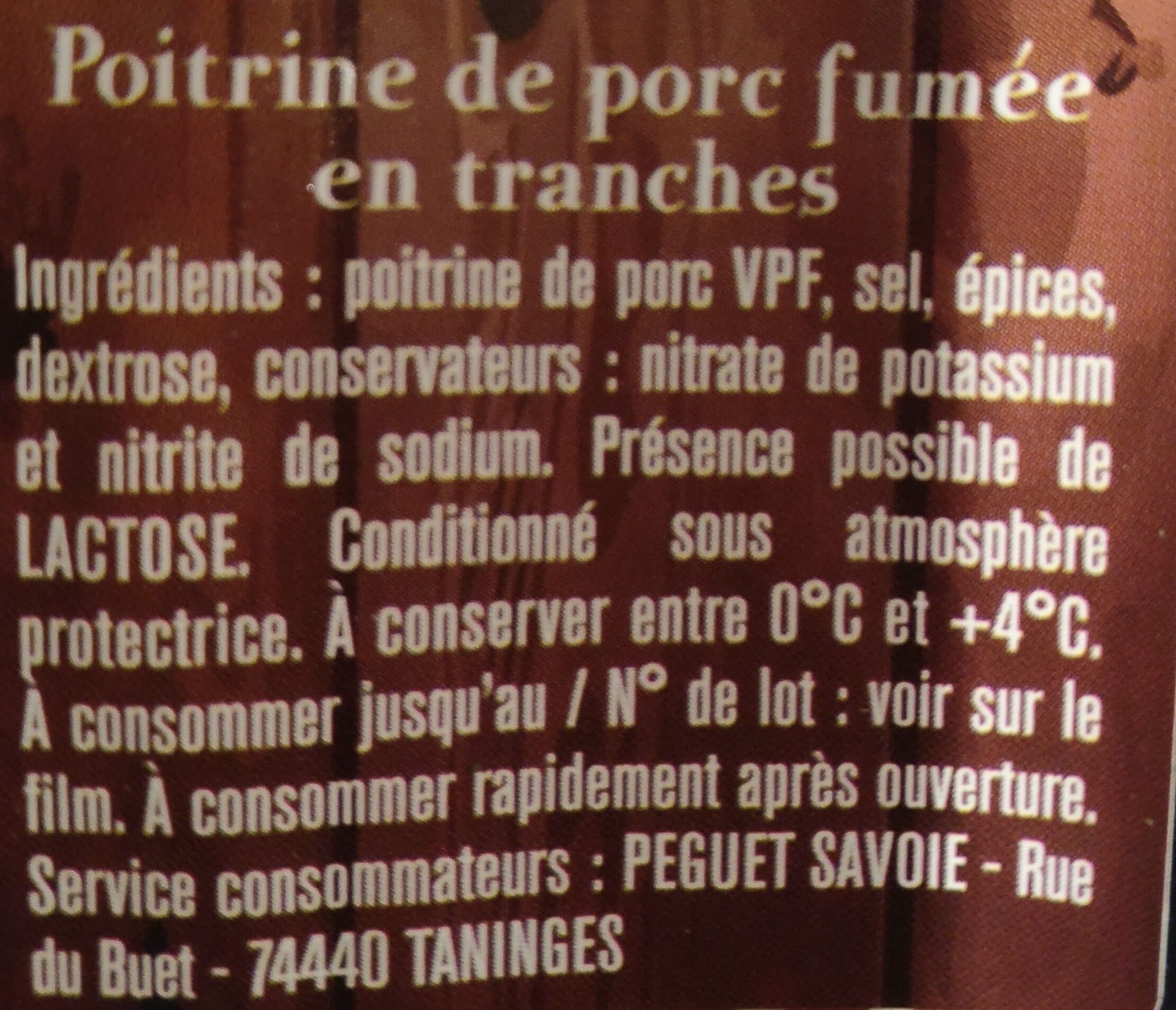 Peguet Savoie Lard de savoie fumé packshot