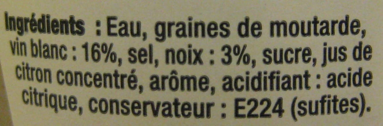 Maille Maille Moutarde au vin blanc Noix 108g packshot