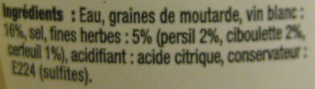 Maille Moutarde au vin blanc aux fines herbes Maille packshot