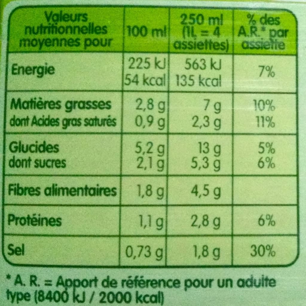 Liebig Velouté de légumes poêlés packshot