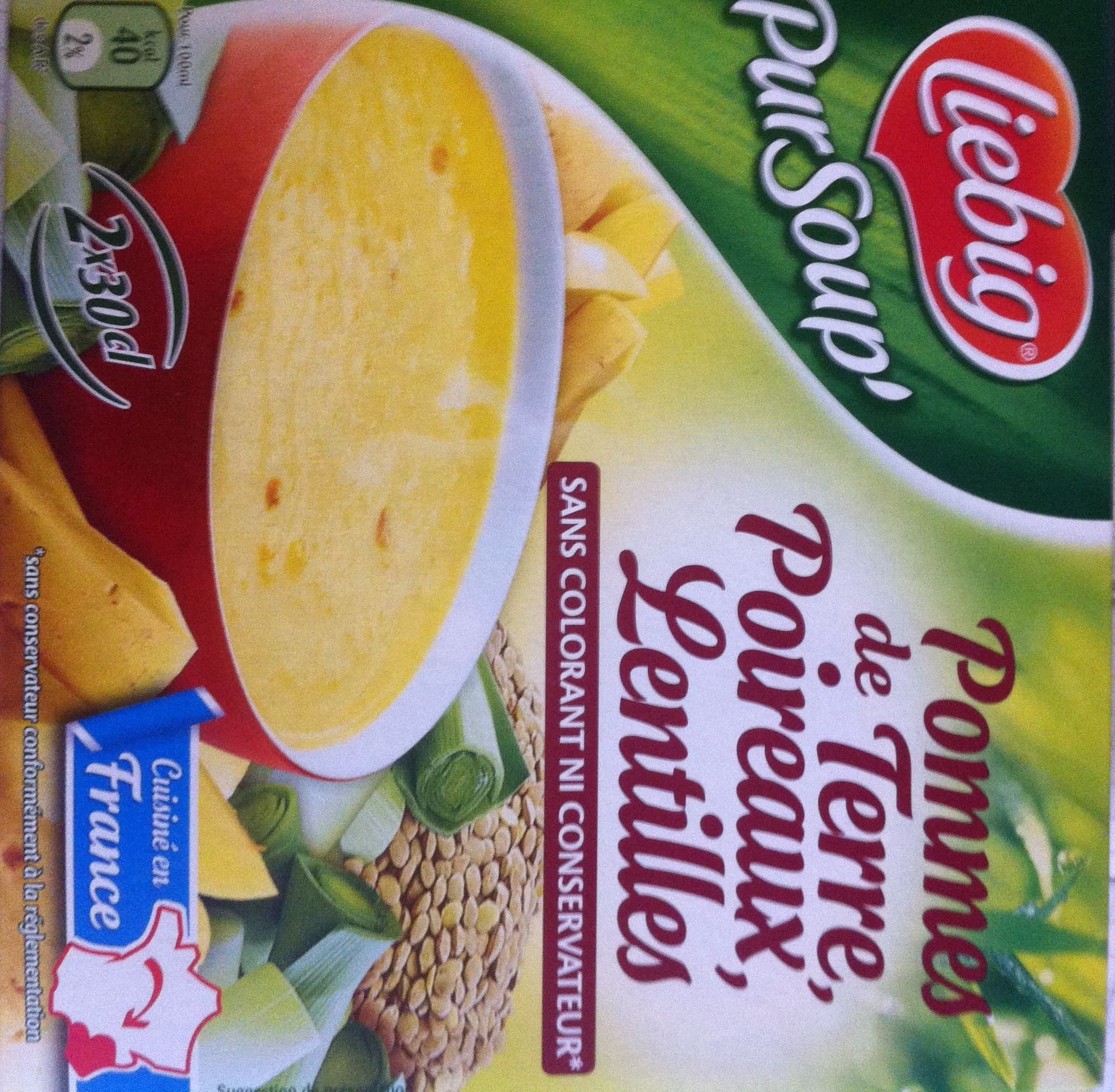 Liebig Pommes de terre, poireaux, lentilles packshot