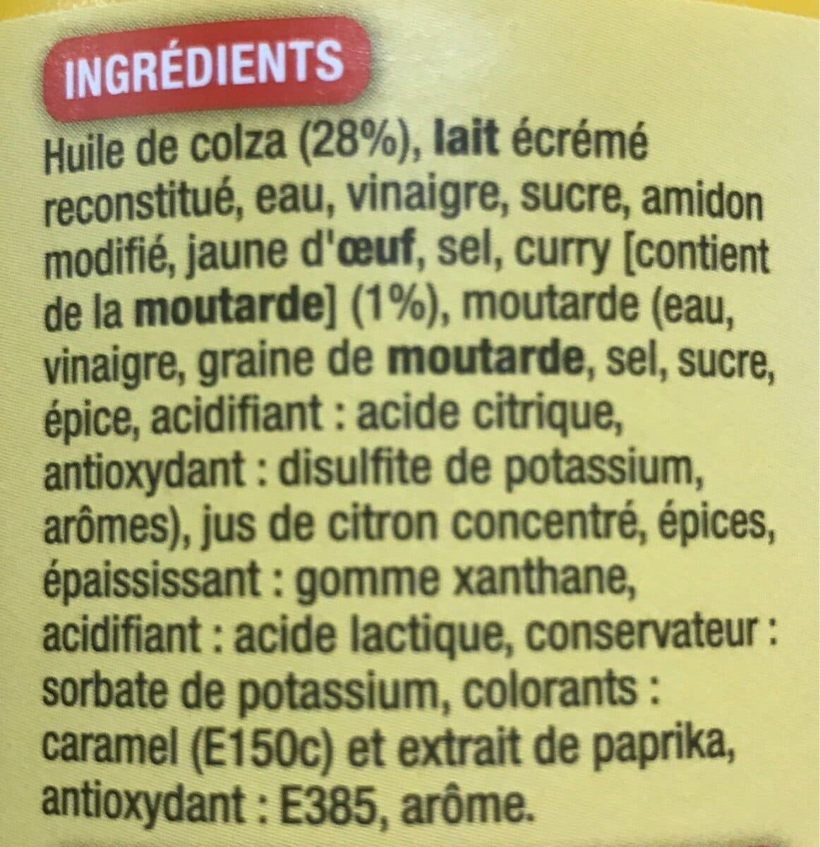 Lesieur Lesieur Professionnel sauce Curry format california packshot