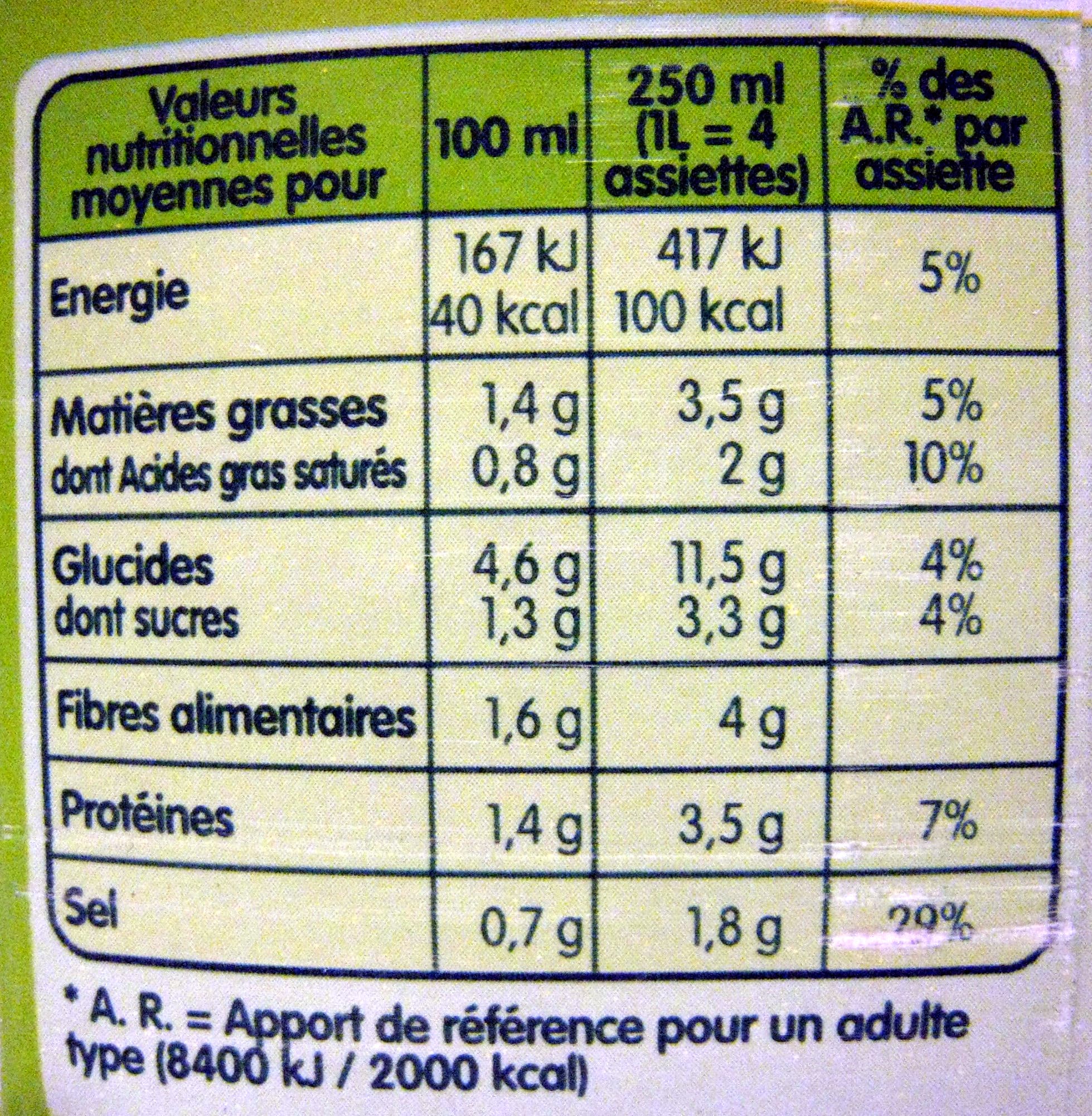 Liebig Pommes de Terre, Poireaux, Lentilles (lot de 2 x 1 L) packshot