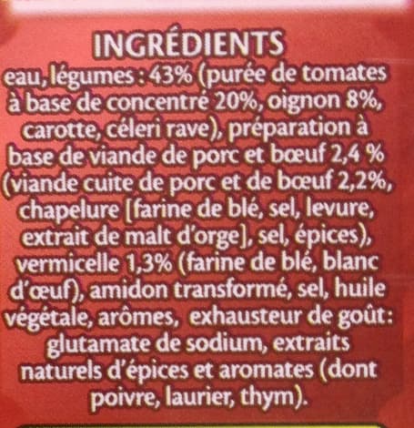 Liebig Soupe à la Bolognaise packshot