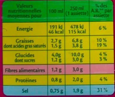 Liebig Soupe à la thaï, légumes et lait de coco packshot