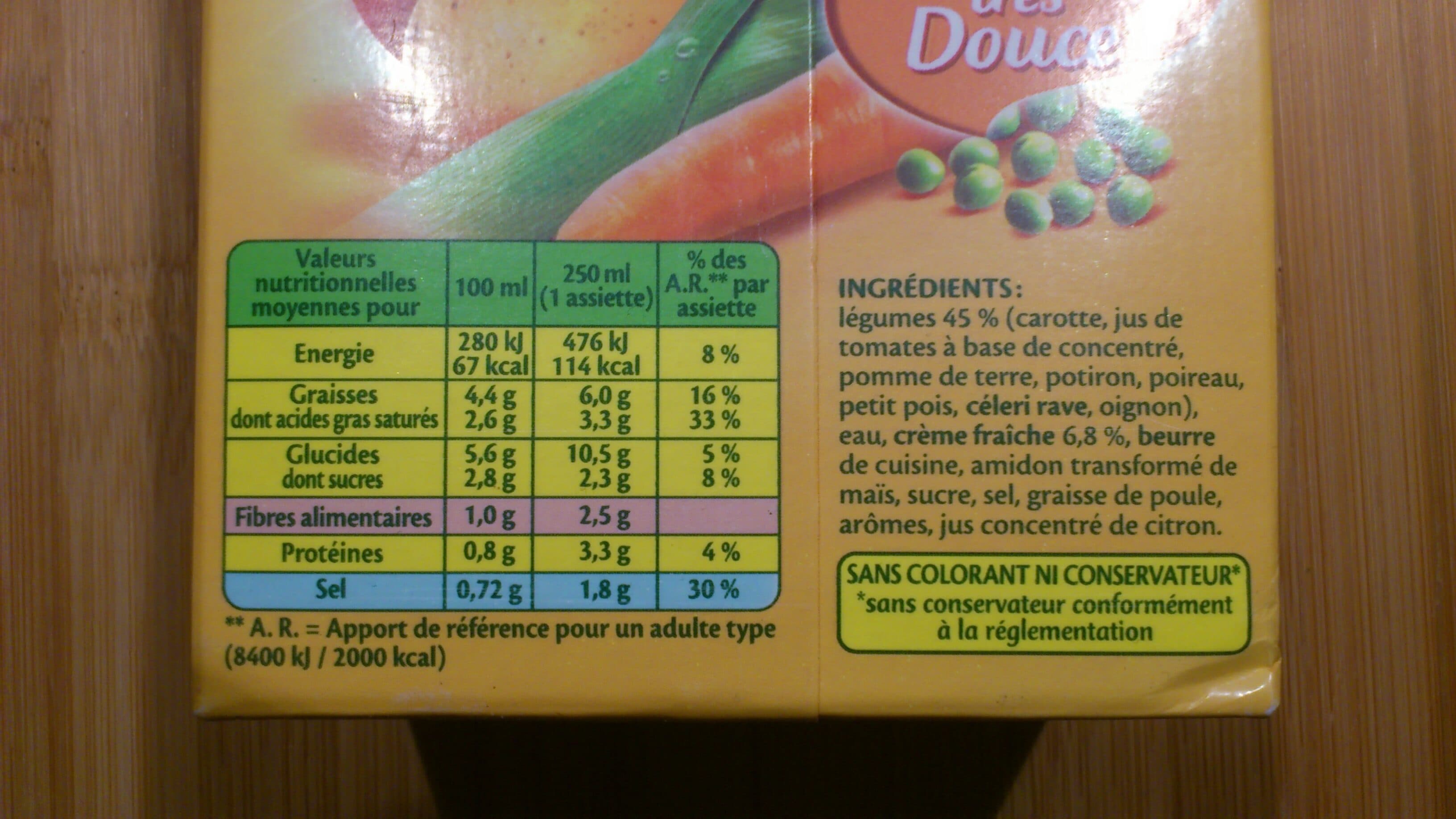 Liebig Doux Plaisir - 8 Légumes à la crème fraîche packshot